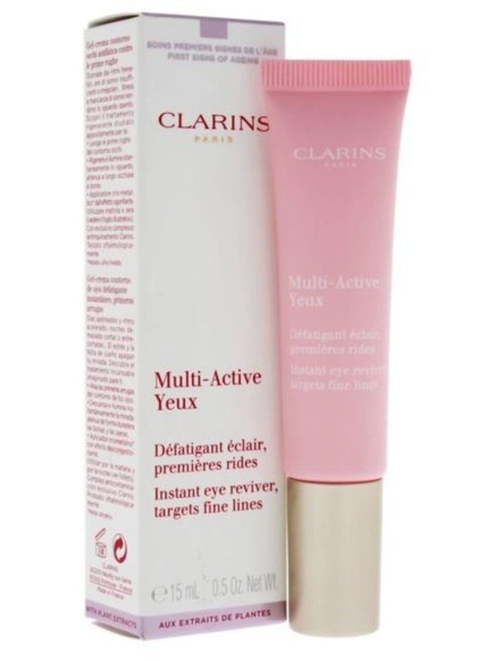New in box Clarins Multi-Active Yeux Instant Eye Reviver 15 ml / 0.5